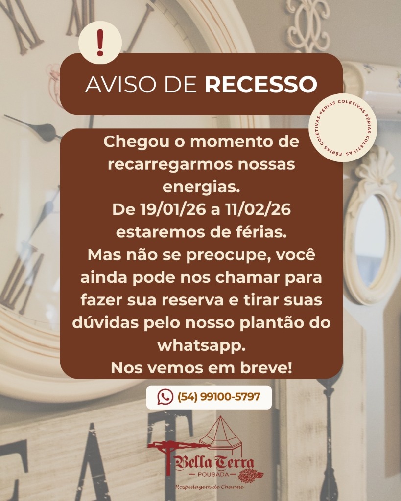 Aviso de Recesso